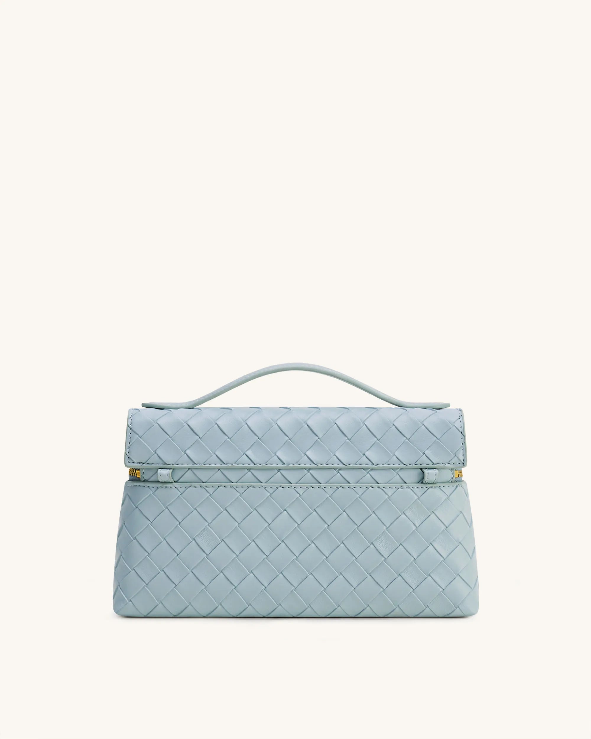 JW PEI Blue Women Thea Weave Texture Top Handle Bag - Blue SKU: LS2T78-26W_Blue Image 03