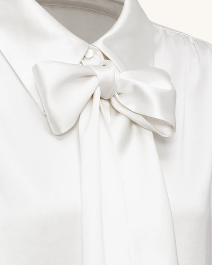 JW PEI_White_Ribbon Tie Balloon Sleeve Blouse_LSH104-2_White_06
