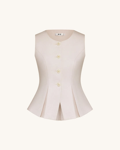 JW PEI Beige Women Structured Seam Round SKU: LSH107-8_Beige Image 06