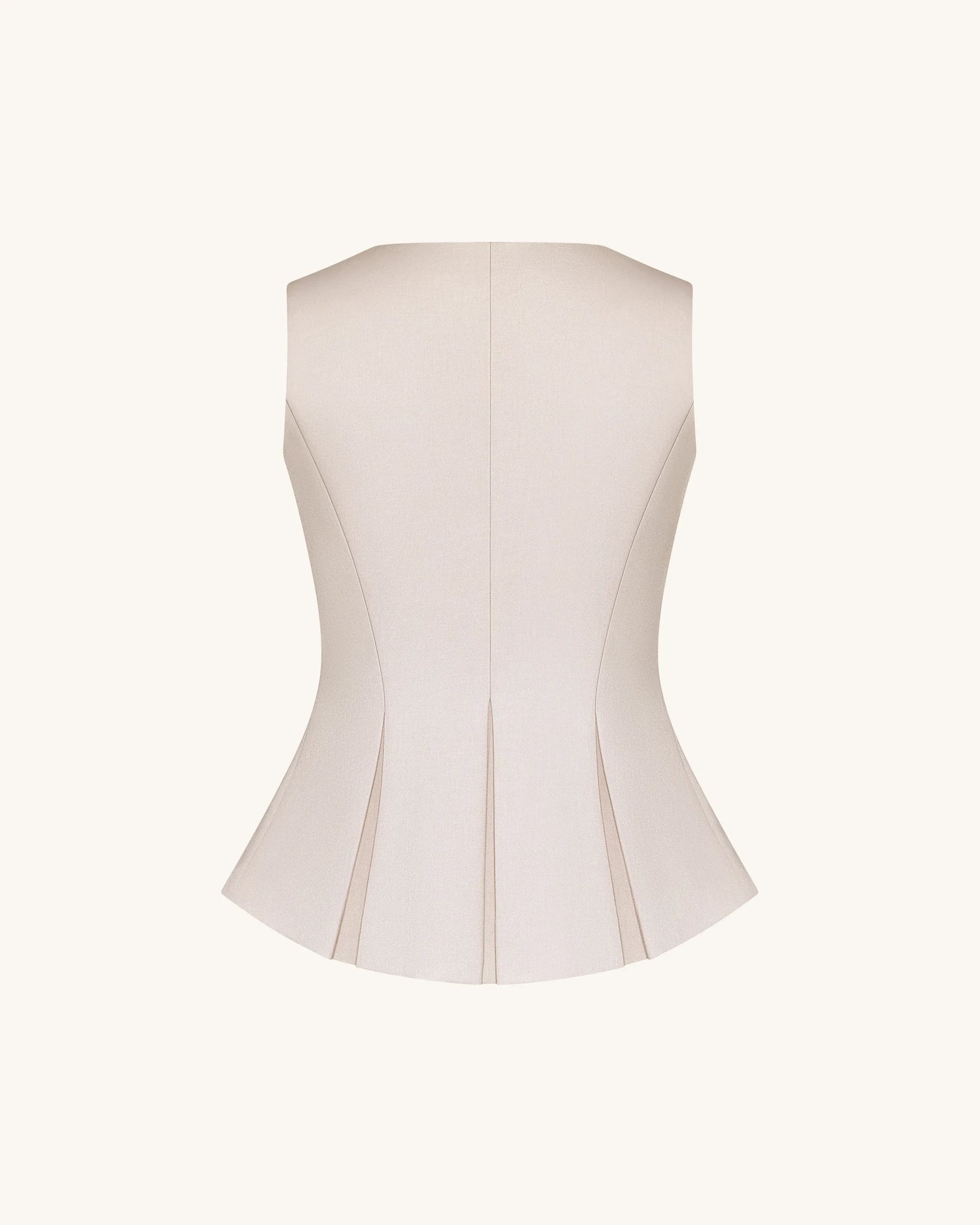 JW PEI Beige Women Structured Seam Round SKU: LSH107-8_Beige Image 07