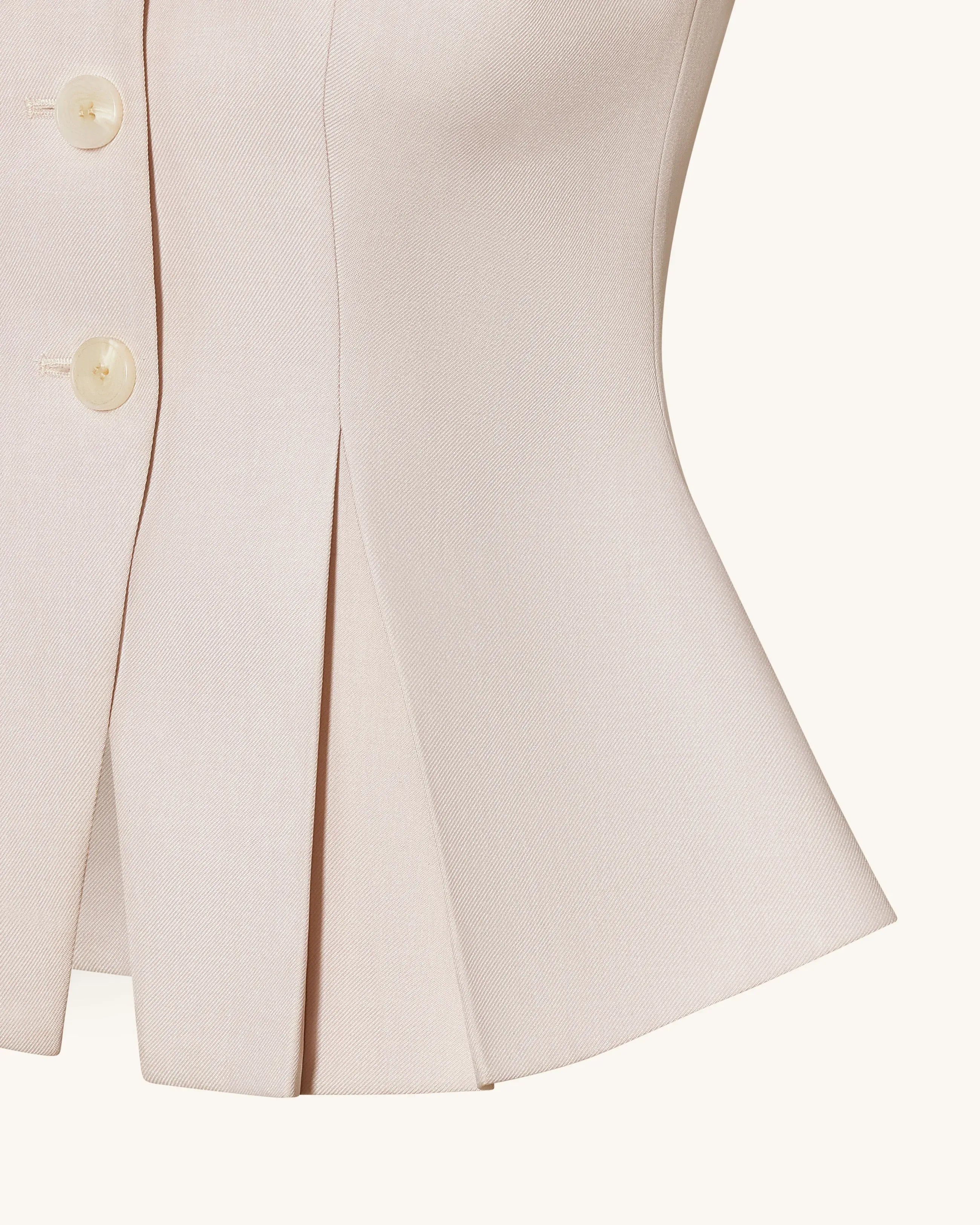 JW PEI Beige Women Structured Seam Round SKU: LSH107-8_Beige Image 08