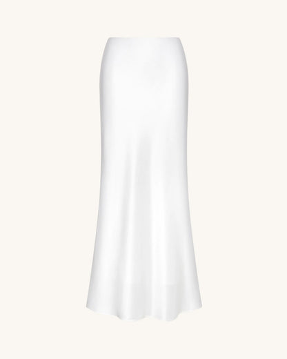 JW PEI_White_Liquid Satin Mermaid Maxi Skirt_LSK105-2_White_03