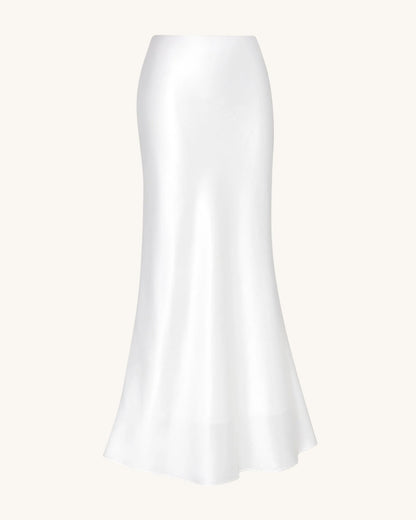 JW PEI_White_Liquid Satin Mermaid Maxi Skirt_LSK105-2_White_04
