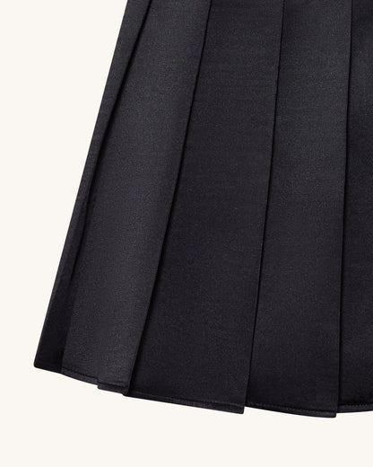 JW PEI_Black_Satin Pleated Mini Skirt_LSK106-1_Black_05