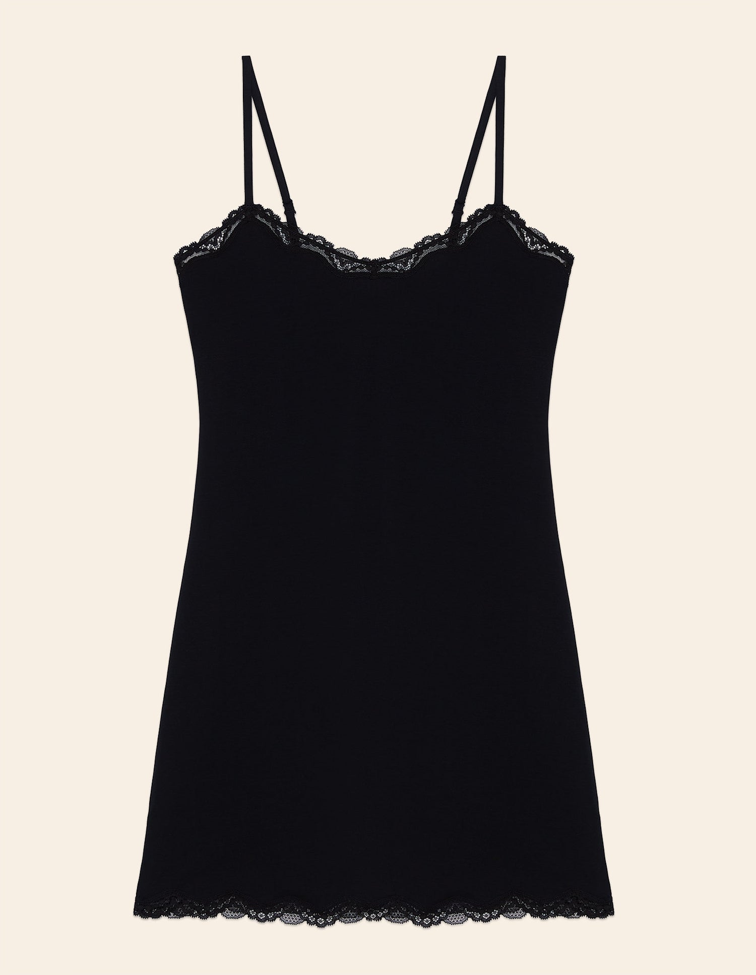 Yamamay_Modal &amp; Silk Short Slip with Adjustable Thin Straps_LSOD181004_072_04