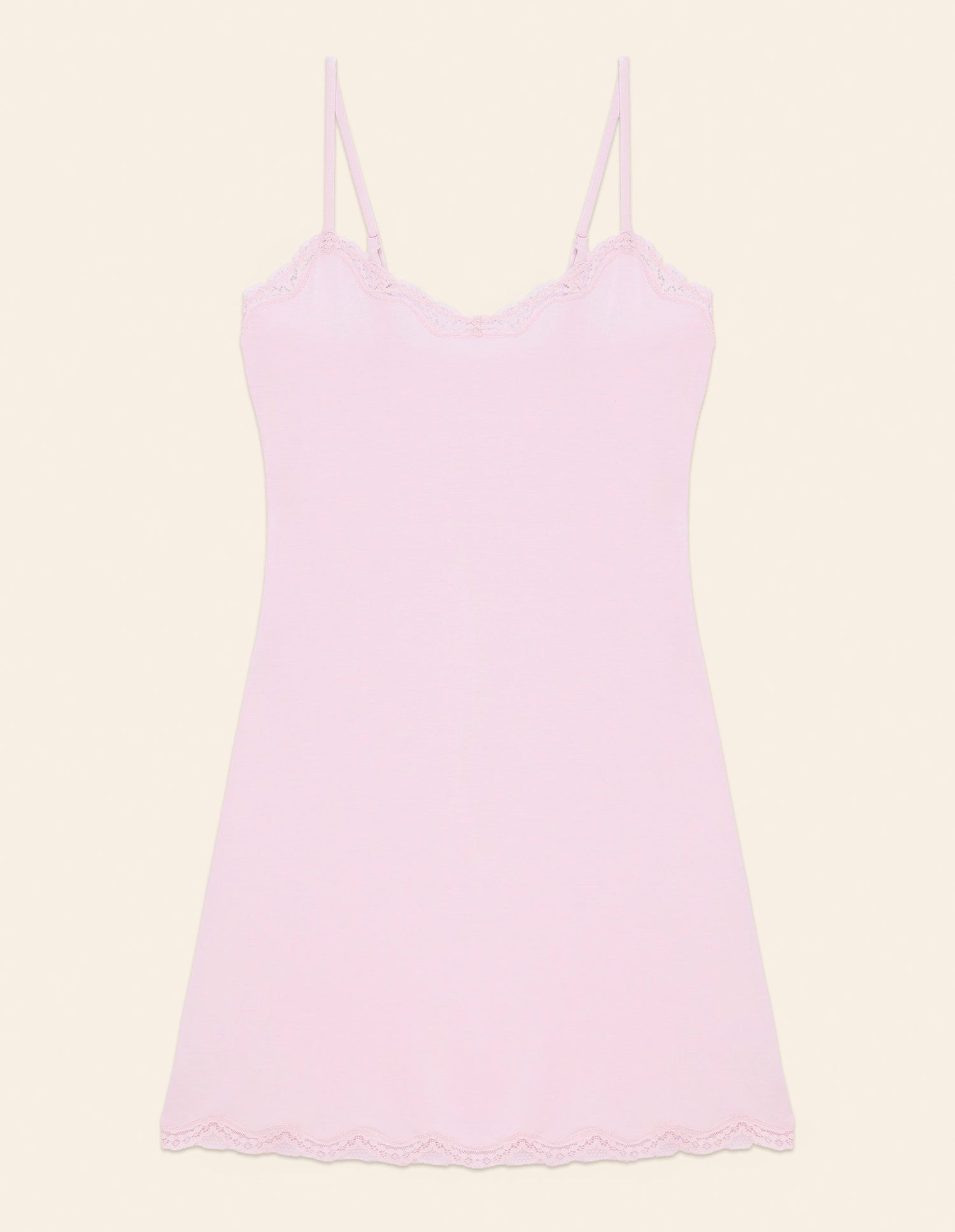 Yamamay_Modal &amp; Silk Short Slip with Adjustable Thin Straps_LSOD181004_900_04