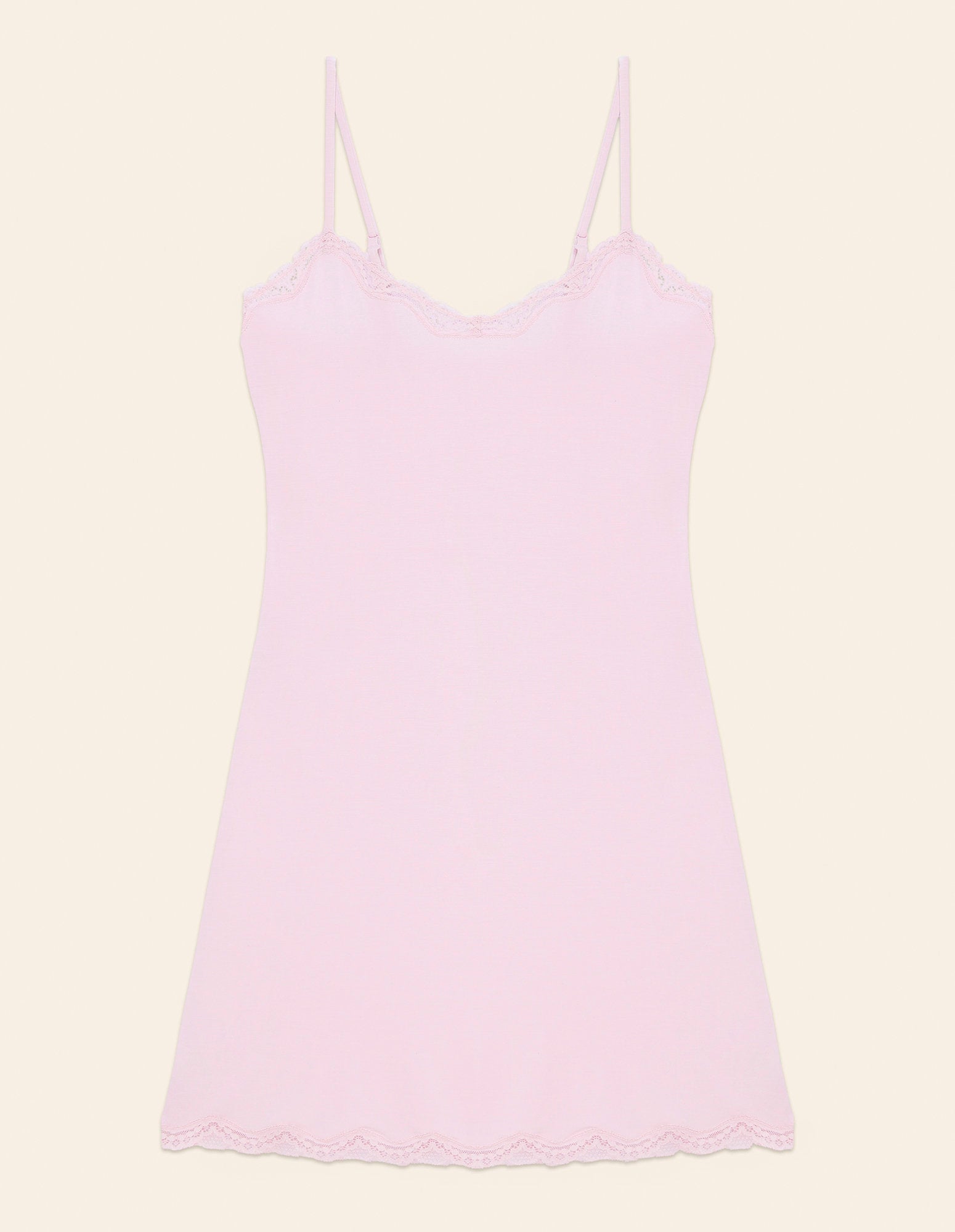 Yamamay_Modal &amp; Silk Short Slip with Adjustable Thin Straps_LSOD181004_900_04