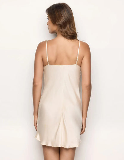 Yamamay_Almond_Viscose Satin and Lace Slip Dress Ð Eloise_LSOD183008_244_03
