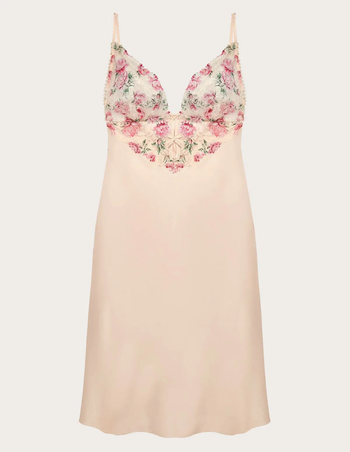 Yamamay_Almond_Viscose Satin and Lace Slip Dress Ð Eloise_LSOD183008_244_05