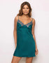 Yamamay_Dark Green_Viscose Slip Dress with Tulle and Embroidery Details Ð Berry_LSOD183010_121_01