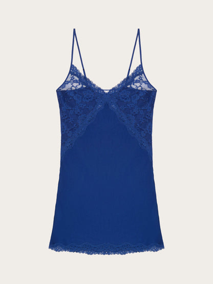 Yamamay_Royal Blue_Gemma Viscose and Lace Slip Dress_LSOD184002_026_05