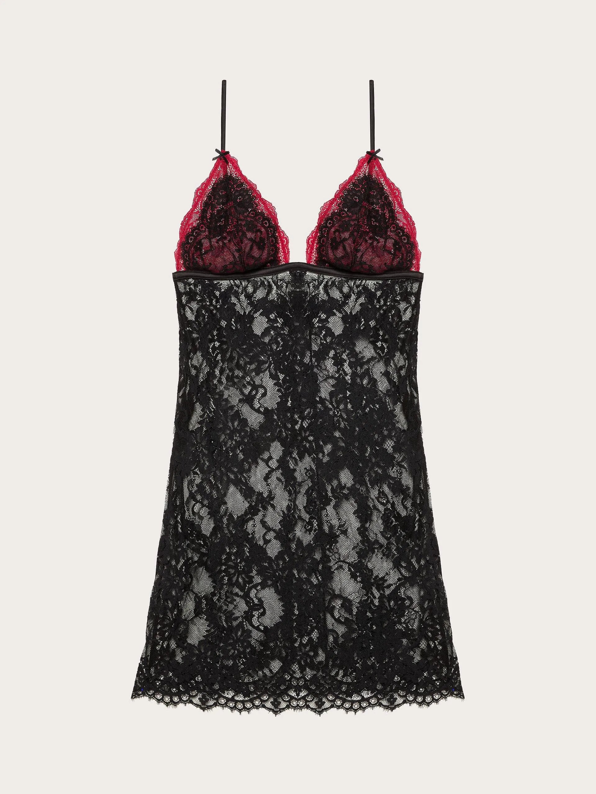 Yamamay_Black_Lace Slip Dress with Satin Details Romantic_LSOD184003_072_05