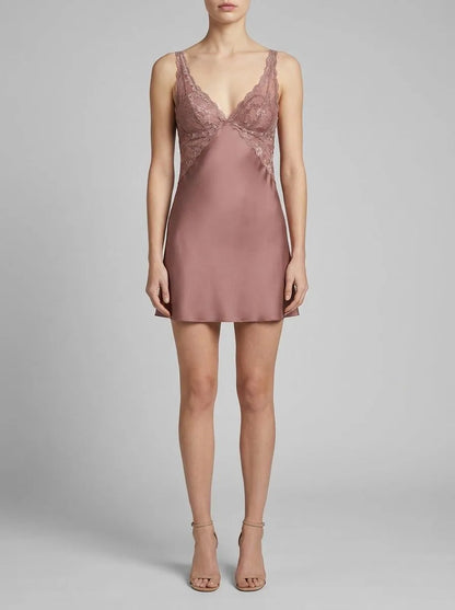 Yamamay_Dark Mauve_Satin Chemise - Primula Color_LSOD191002_063_00