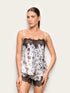 Yamamay PRINTED Women Cami+Shorts - Midnight Satin SKU: LTCD193001_128 Image 01