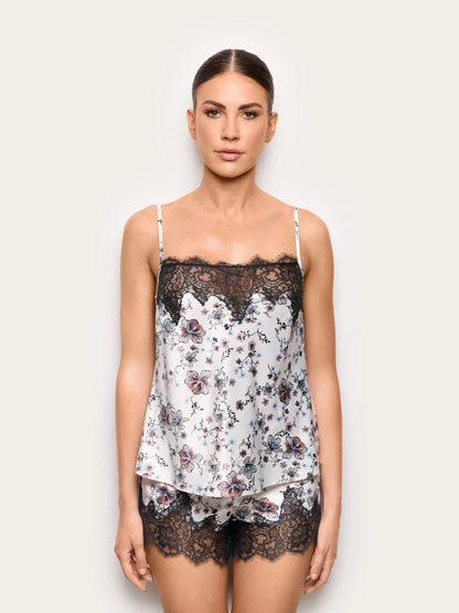 Yamamay PRINTED Women Cami+Shorts - Midnight Satin SKU: LTCD193001_128 Image 02