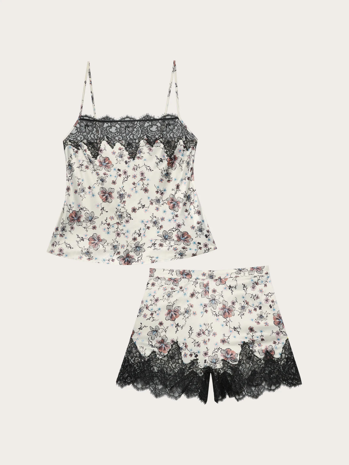 Yamamay PRINTED Women Cami+Shorts - Midnight Satin SKU: LTCD193001_128 Image 06