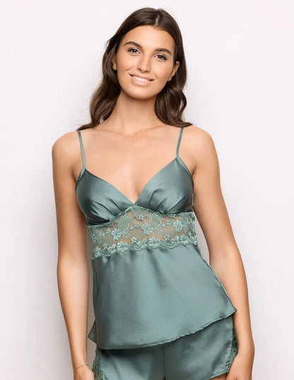 Yamamay_Sage Green_Satin and Lace Top in Sage Green Ð Primula Color_LTOD183003_120_01