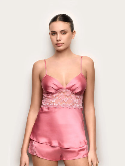 Yamamay_Candy Pink_Satin and Lace Top with Adjustable Straps - Primula Color_LTOD191002_086_01