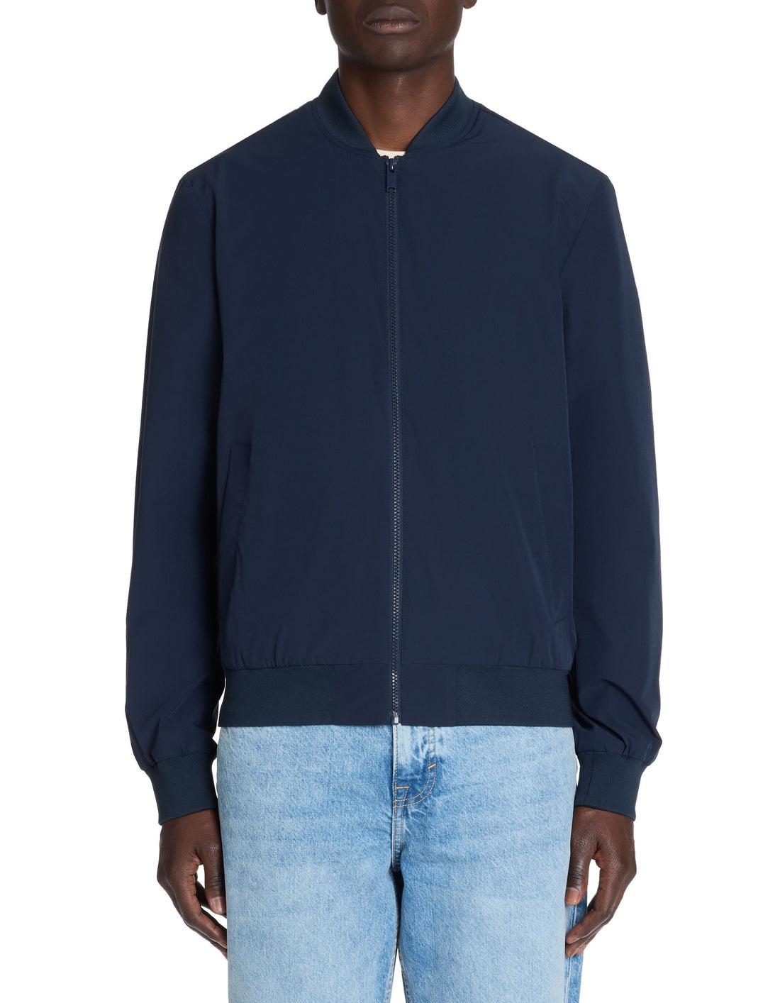 Celio_Navy Bomber Collar Jacket_LUBLUZ2_NAVY_01