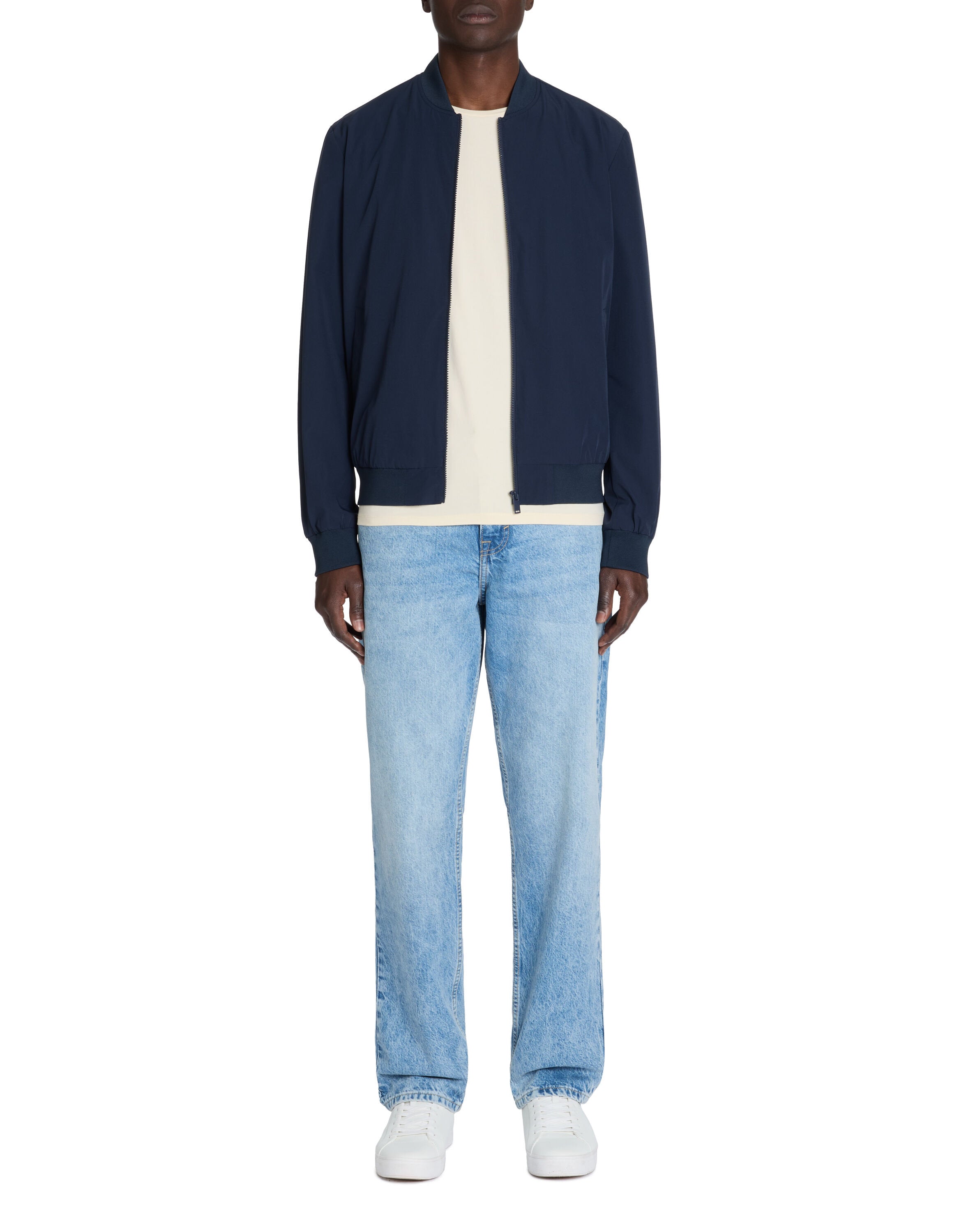 Celio_Navy Bomber Collar Jacket_LUBLUZ2_NAVY_02