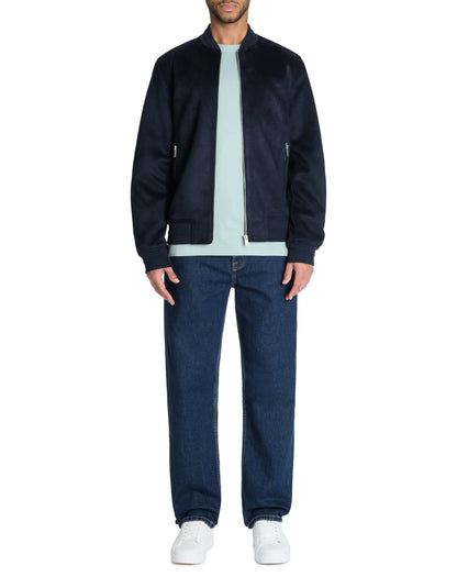 Celio_Navy_Bomber Collar Jacket_LUBOMBSUED_NAVY_02