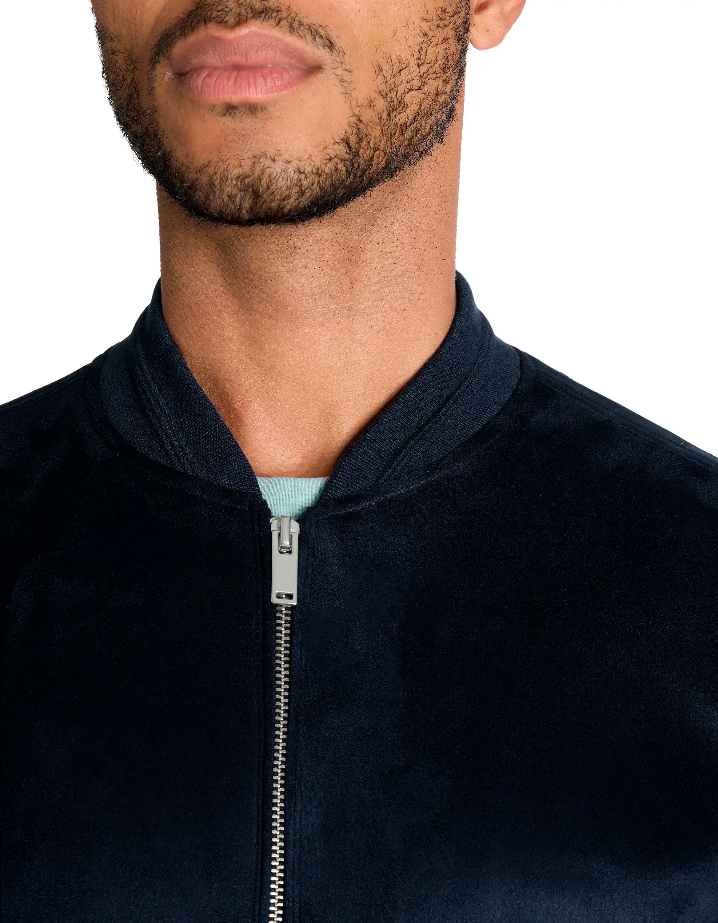 Celio_Navy_Bomber Collar Jacket_LUBOMBSUED_NAVY_05