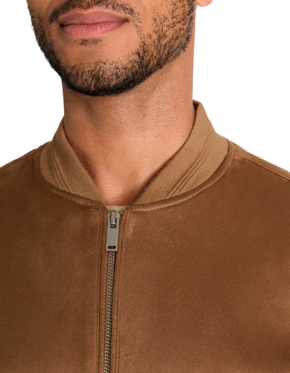 Celio_Taupe_Bomber Collar Jacket_LUBOMBSUED_TAUPE_05
