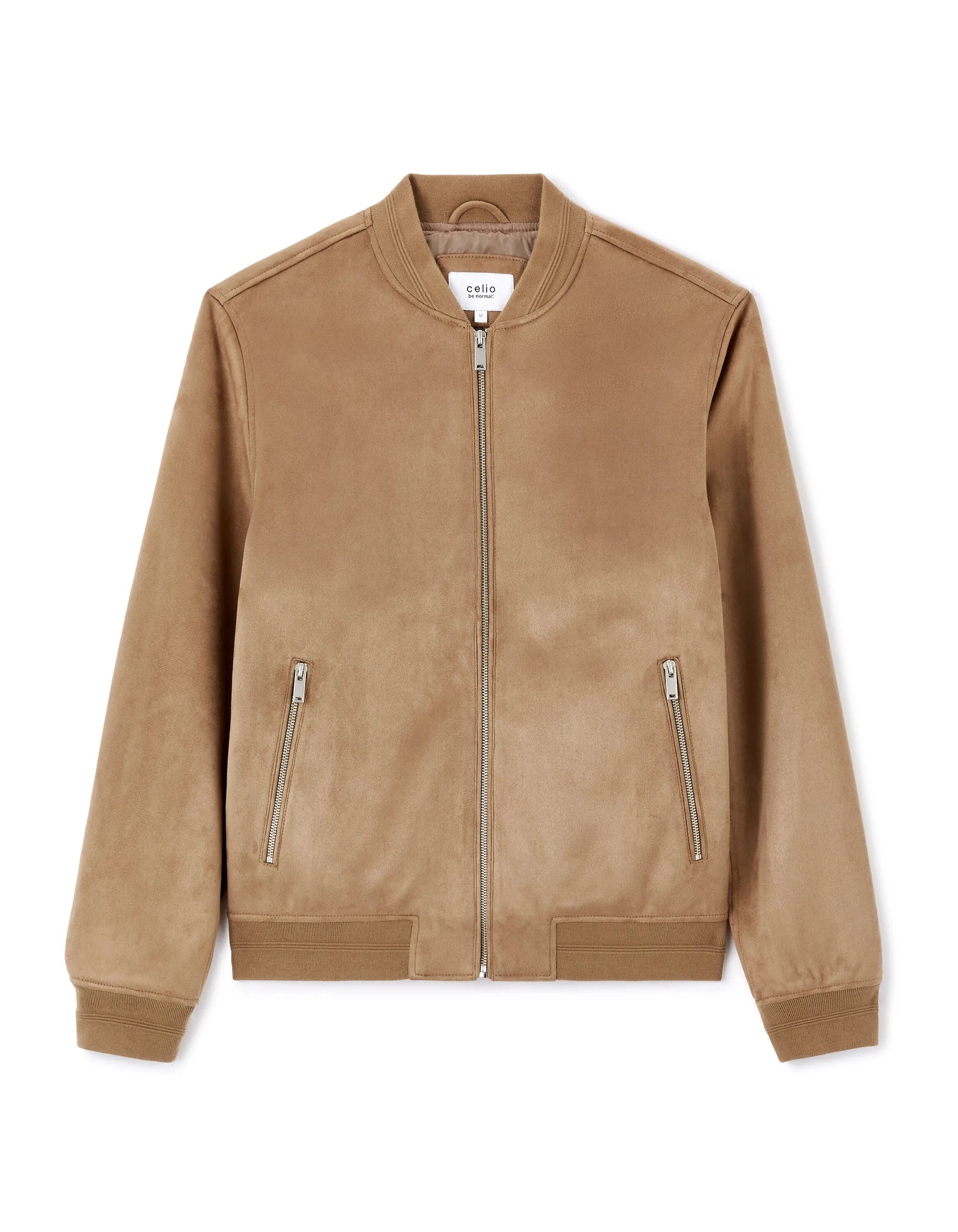 Celio_Taupe_Bomber Collar Jacket_LUBOMBSUED_TAUPE_06