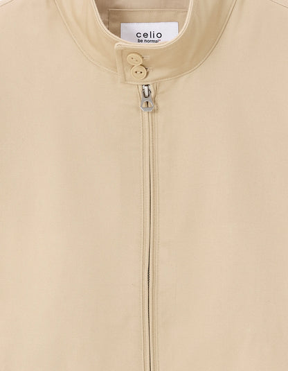 Celio_Beige_Stand-Up Collar Jacket_LUCOTON_BEIGE_06