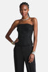 Luisa Spagnoli Nero Women Lunetta Elegant Embroidered Bustier SKU: LUNETTA_0101 Image 01