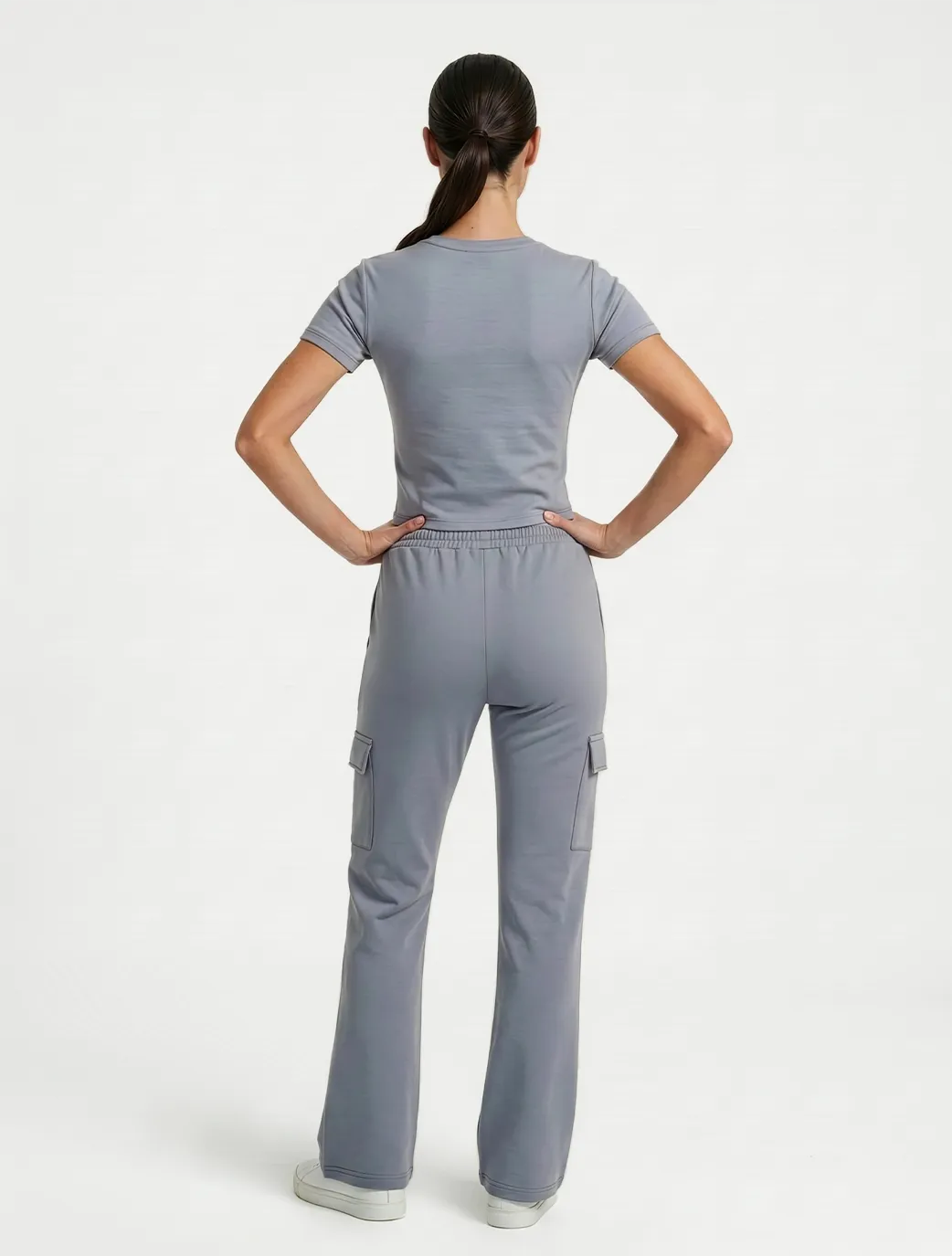 Marie France Blue Grey Women Close Pant SKU: LWCLOSEPANT_Blue Grey Image 02