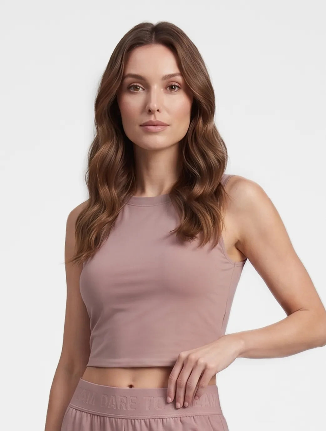 Marie France Blush Women Dare I-Shirt  SKU: LWDAREISHIRT_Blush Image 01
