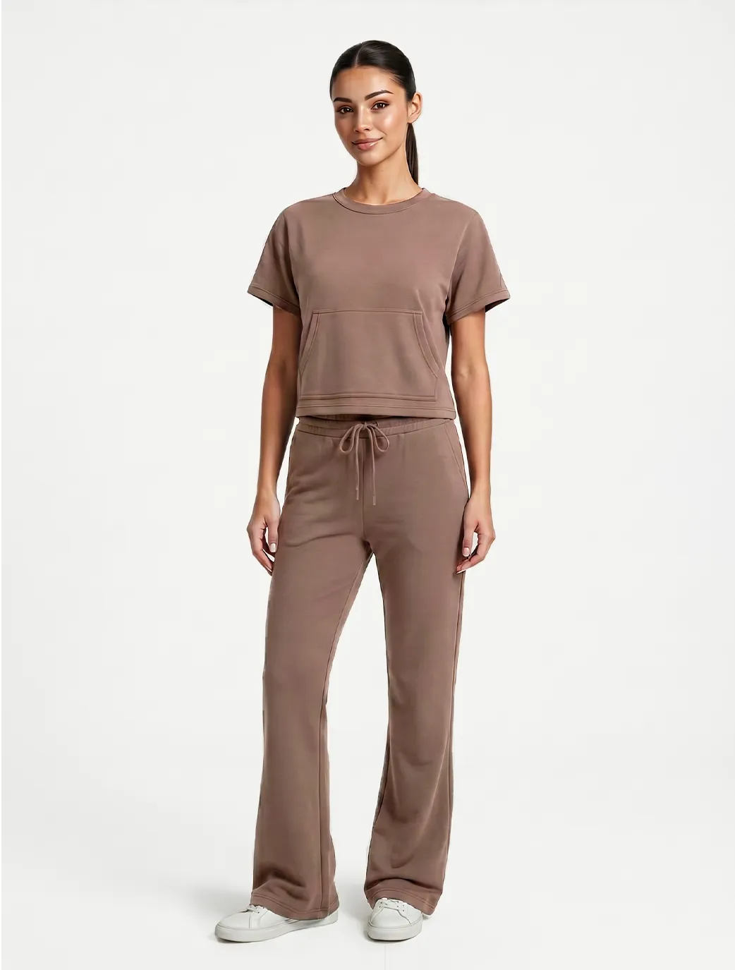 Marie France Greige Women Doubly Pant SKU: LWDOUBLYPANT_GREIGE Image 01
