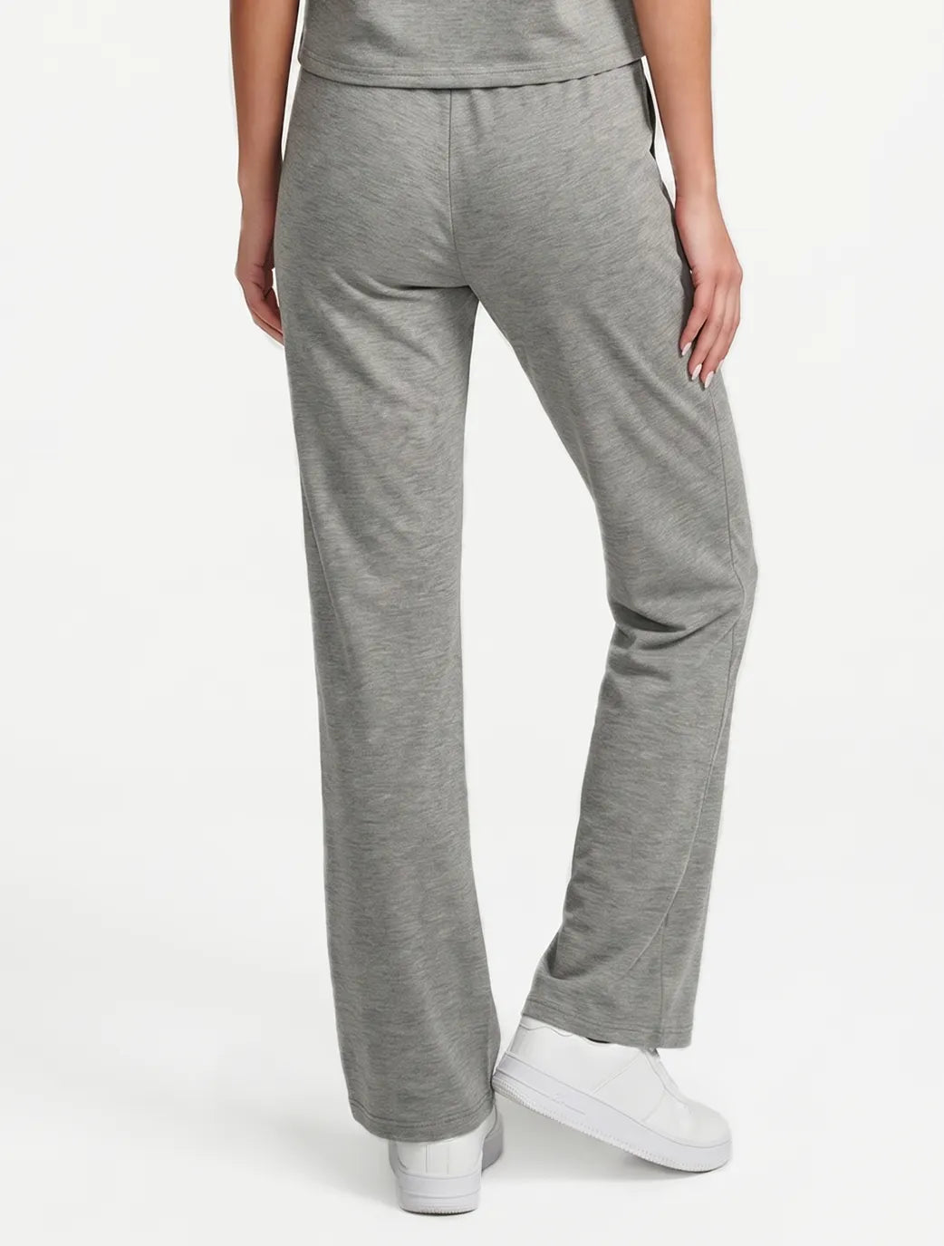 Marie France Grey Melange Women Doubly Pant SKU: LWDOUBLYPANT_Grey Melange Image 04