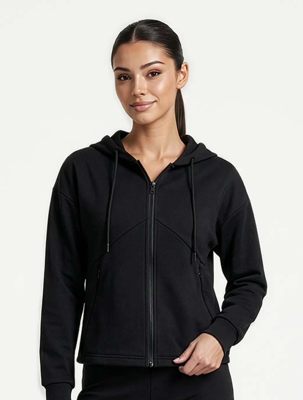 Marie France Black Women Gentle Jacket SKU: LWGENTLEJACKET_Black Image 01