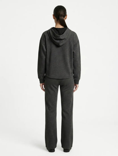 Marie France Dark Grey Melange Women Gentle Jacket SKU: LWGENTLEJACKET_DARK GREY MELANGE Image 04