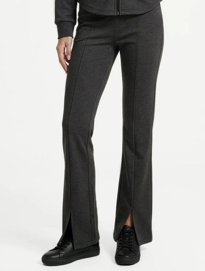 Marie France Dark Grey Melange Women Gentle Pant SKU: LWGENTLEPANT_DARK GREY Melange Image 03