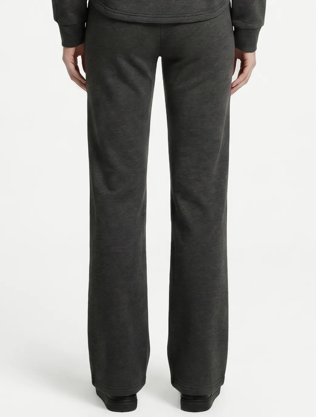 Marie France Dark Grey Melange Women Gentle Pant SKU: LWGENTLEPANT_DARK GREY Melange Image 04
