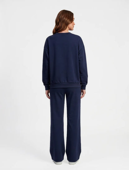 Marie France Ink Navy Women Haze Pant SKU: LWHAZEPANT_Ink Navy Image 04