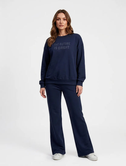 Marie France Ink Navy Women Haze Top SKU: LWHAZETOP_Ink Navy Image 03