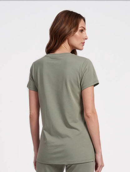 Marie France Light Green Women Hypnotic Top SKU: LWHYPNOTICTOP_Light Green Image 02