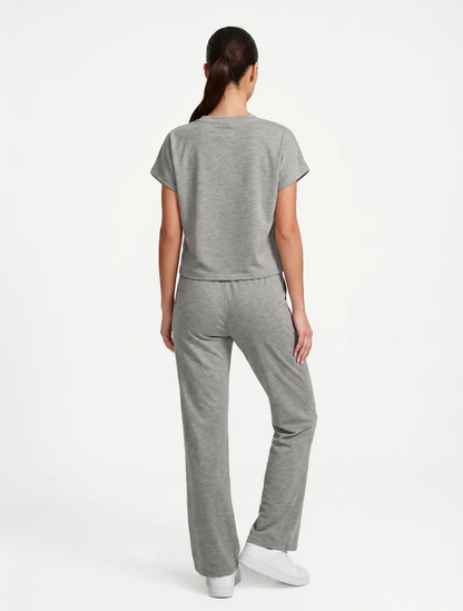 Marie France Grey Melange Women Lilt Top SKU: LWLILTTOP_Grey Melange Image 04