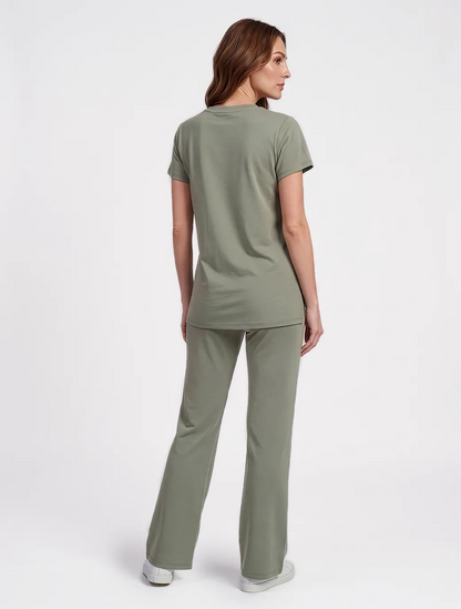Marie France Light Green Women Lounge Pant SKU: LWLOUNGEPANT_Light Green Image 02