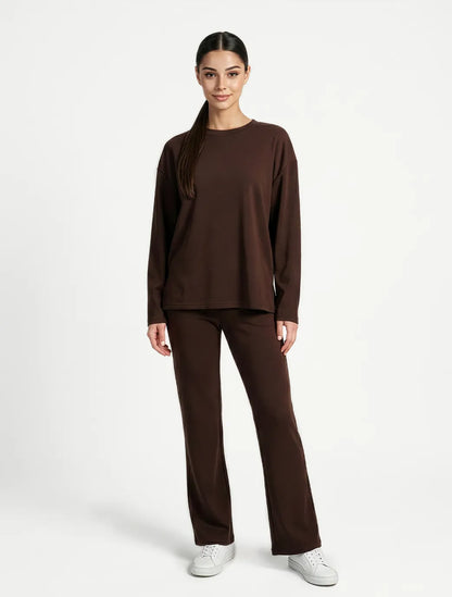 Marie France Mocha Women Refi Pant SKU: LWREFIPANT_Mocha Image 01