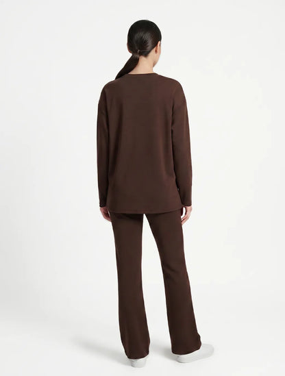 Marie France Mocha Women Refi Pant SKU: LWREFIPANT_Mocha Image 02