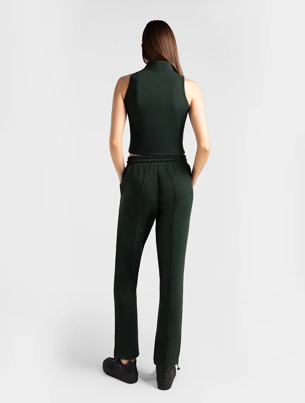 Marie France_Dark Army Green_Tranquil Top_LWTRANQUILISHIRT_Dark Army Green_04