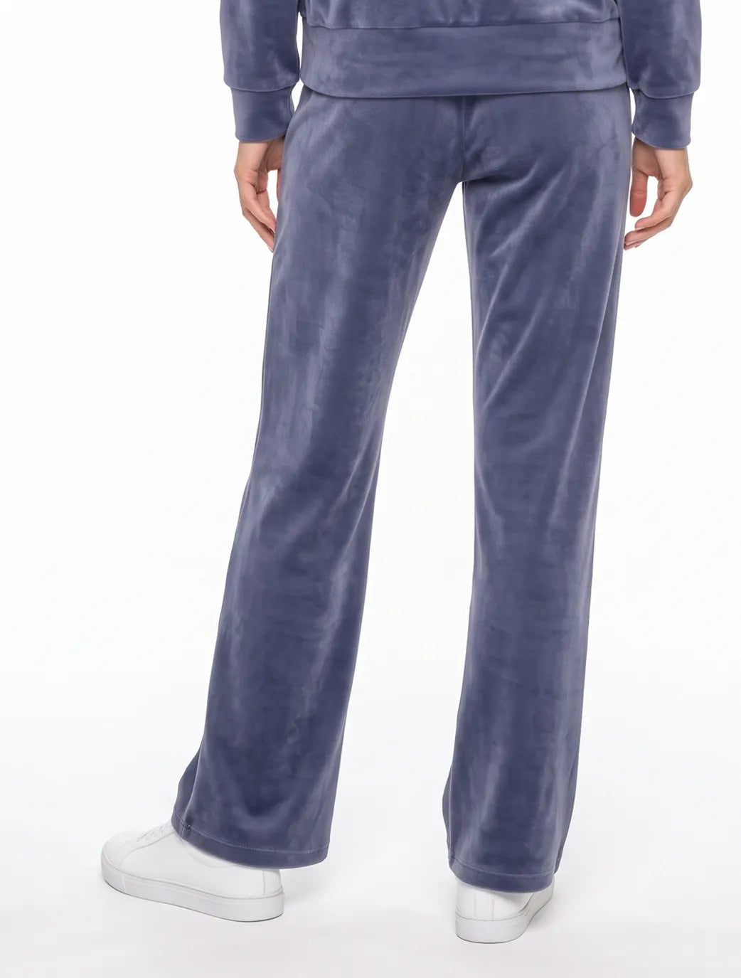 Marie France Blue Grey Women Velvet Chic Pant SKU: LWVELVETCHICPANT_BLUE GREY Image 02