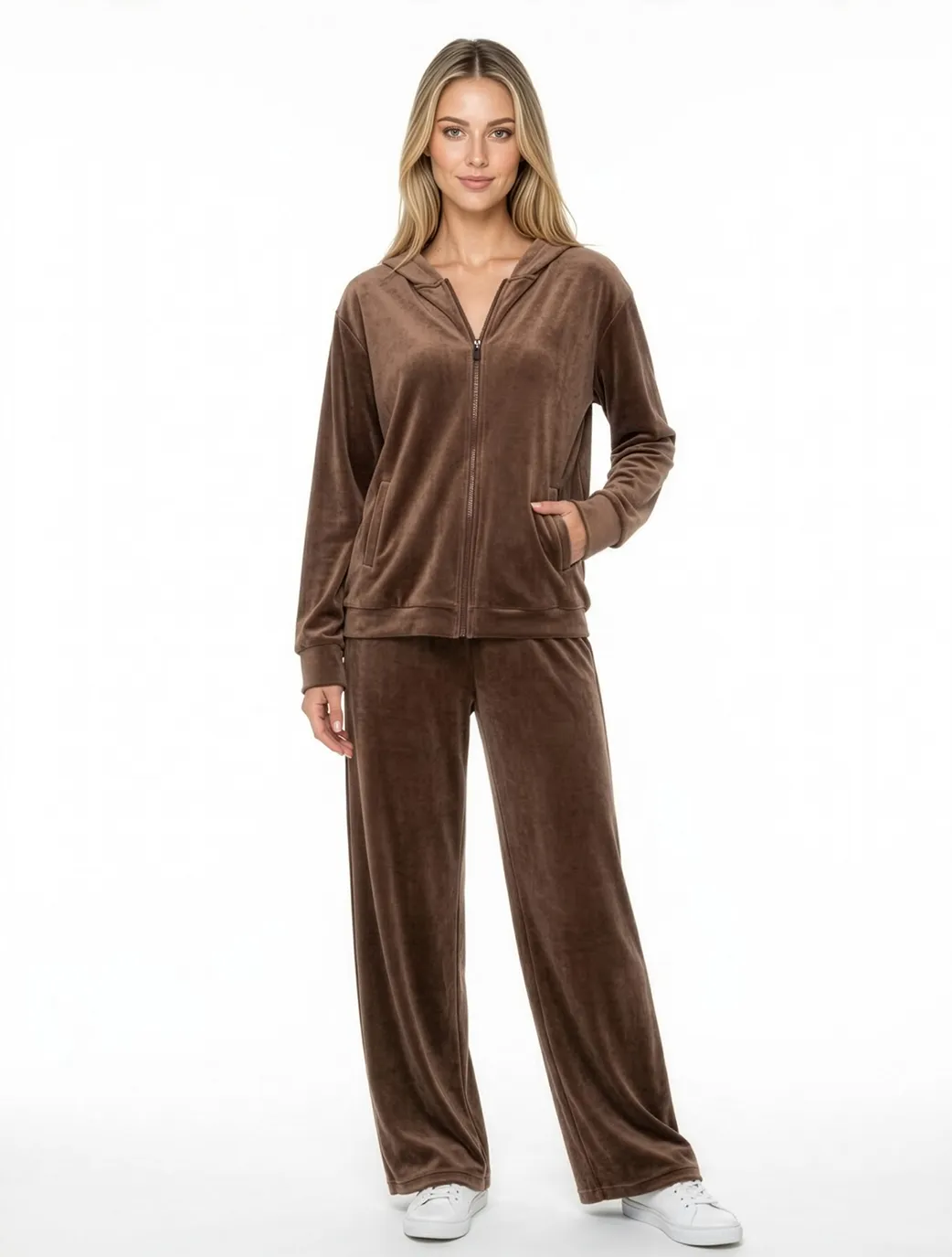 Marie France Cacao Women Whispery Jacket SKU: LWWHISPERYJACKET_Cacao Image 03