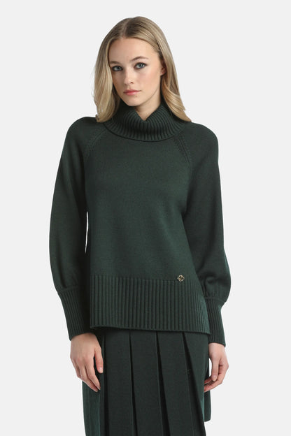 Luisa Spagnoli_Green_Macari - Turtleneck Pullover_MACARI_2050_01