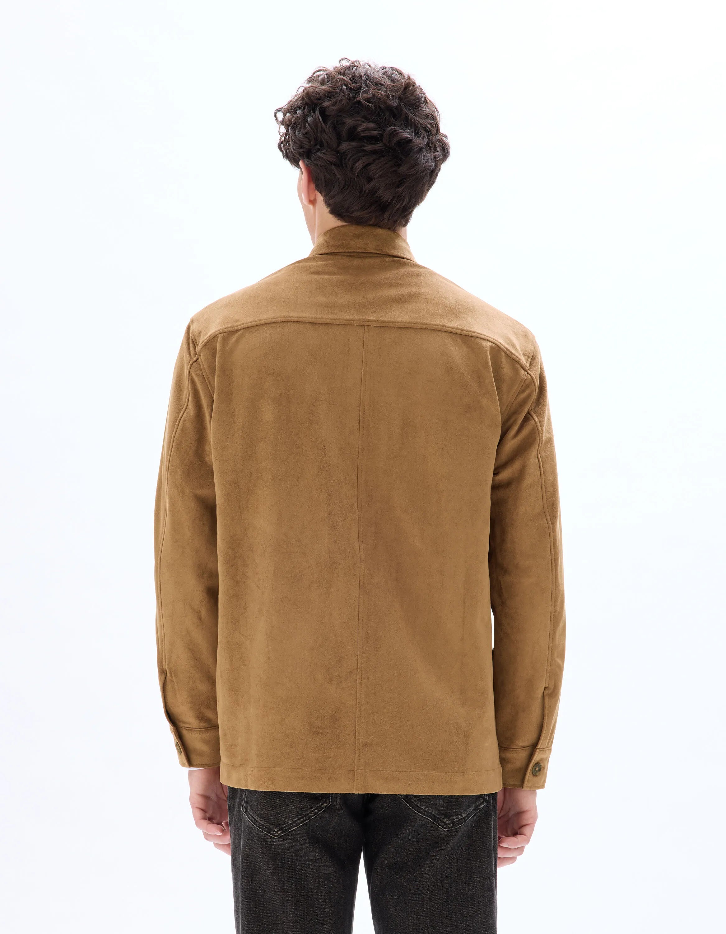 Celio_Camel_Overshirt with Pockets_MADAIM_CAMEL_03